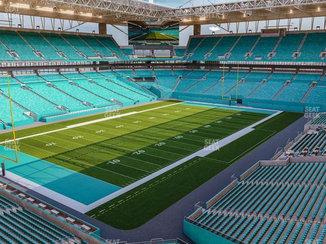 Seating view for Hard Rock Stadium Section 354 Patio Terrace