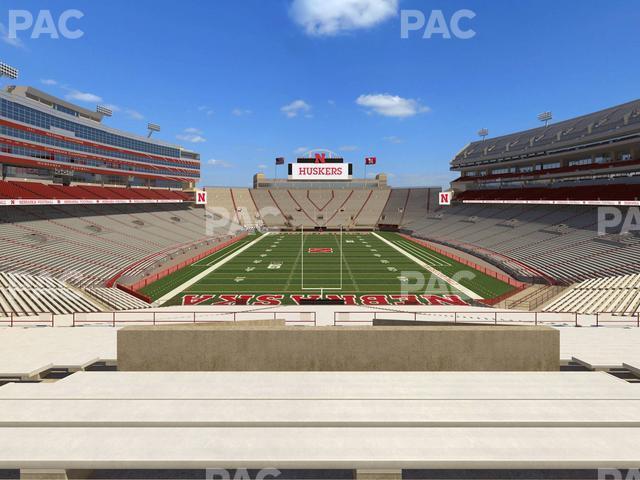 Seating view for Memorial Stadium Nebraska Section 16 B