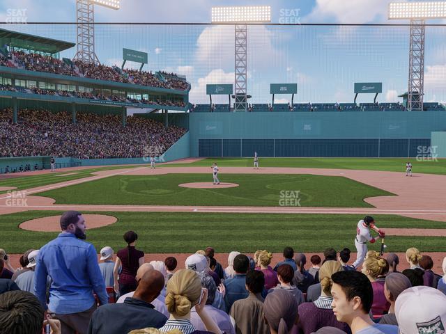 Seating view for Fenway Park Section Field Box 31