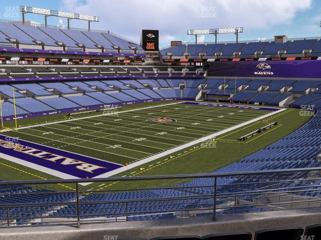 Seating view for M&T Bank Stadium Section 234