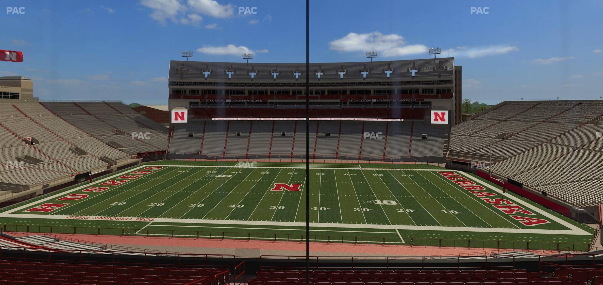 Seating view for Memorial Stadium Nebraska Section 225 D