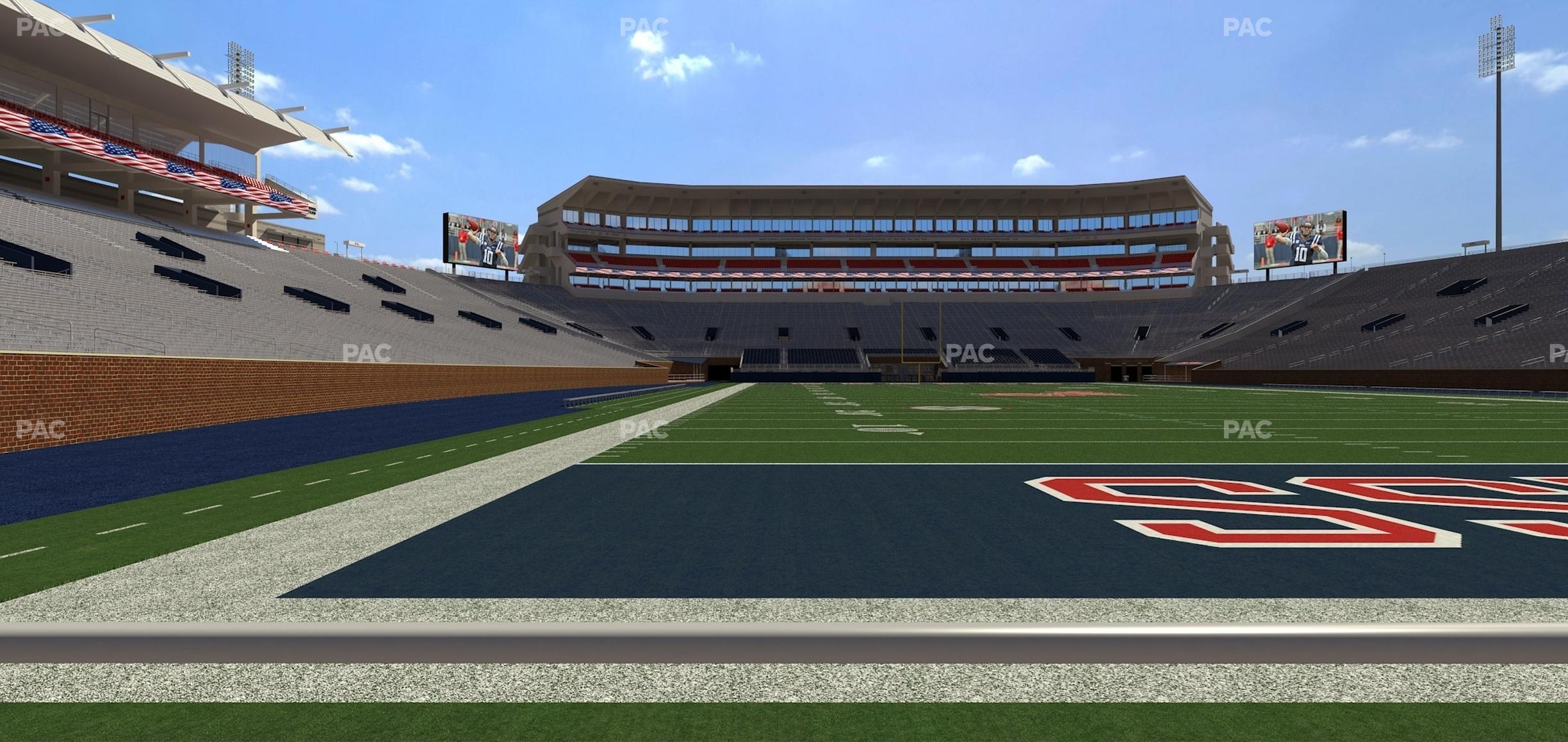 Seating view for Vaught Hemingway Stadium Section North Ada