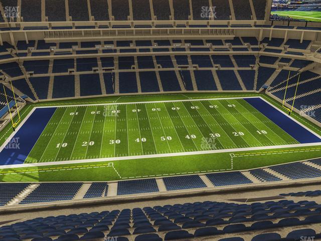 Seating view for Lucas Oil Stadium Section 614