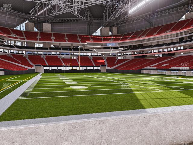 Seating view for Mercedes-Benz Stadium Section East Field Suite 8