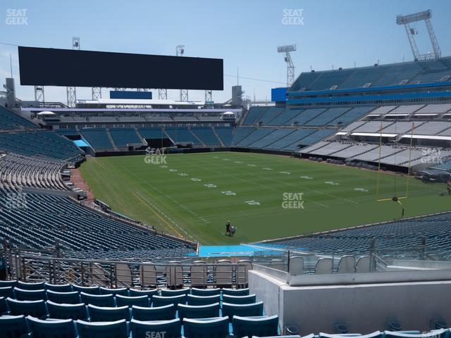 Seating view for EverBank Stadium Section 227