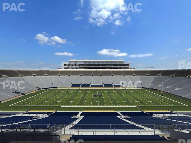 Seating view for Notre Dame Stadium Section 1842 Box 5