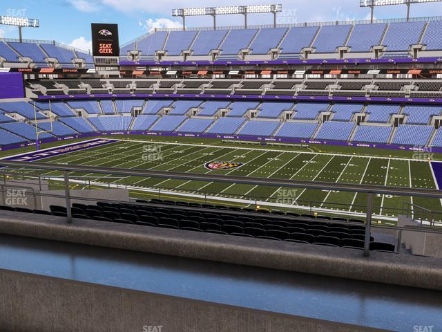 Seating view for M&T Bank Stadium Section Suite 351