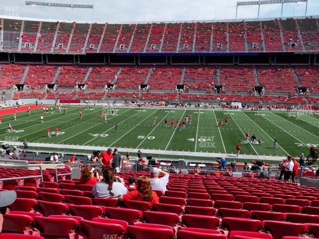 Seating view for Ohio Stadium Section Club 4