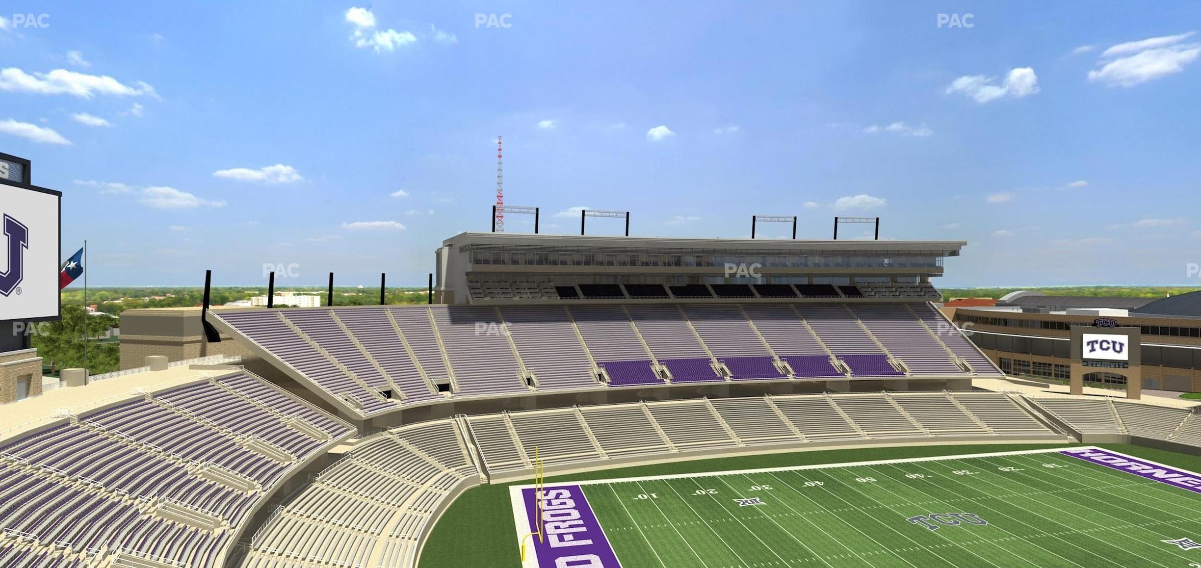 Seating view for Amon G. Carter Stadium Section 311