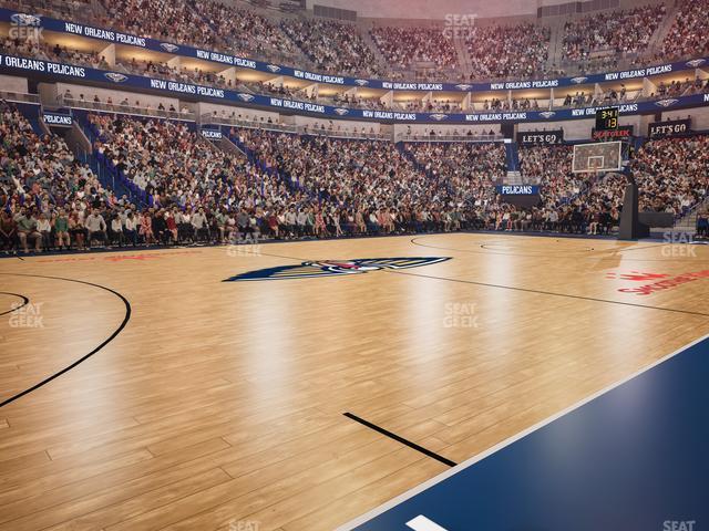 Seating view for Smoothie King Center Section 113 Floor