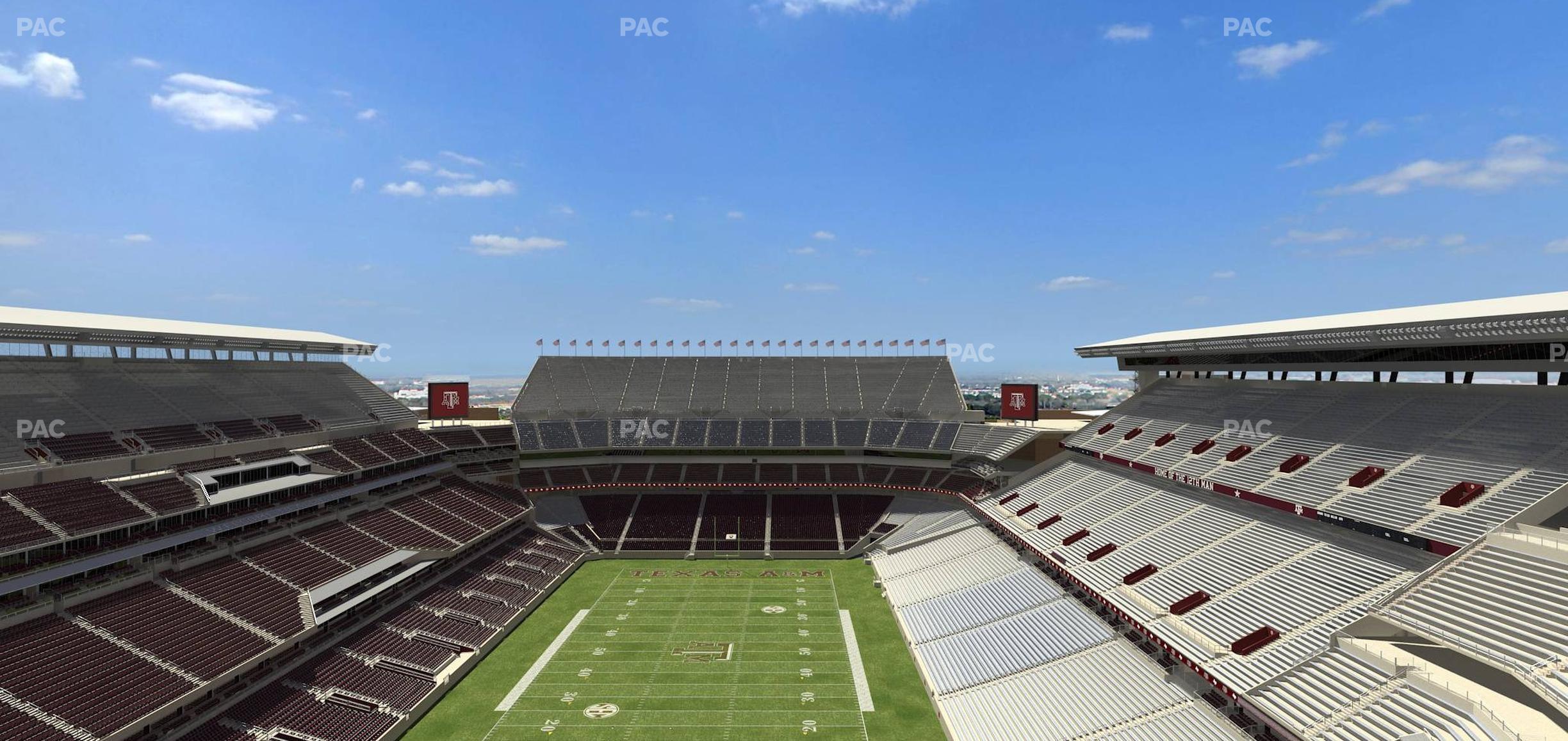 Seating view for Kyle Field Section 345