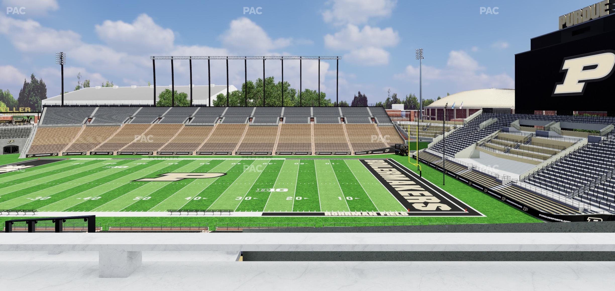 Seating view for Ross Ade Stadium Section Shively Club Terrace 2