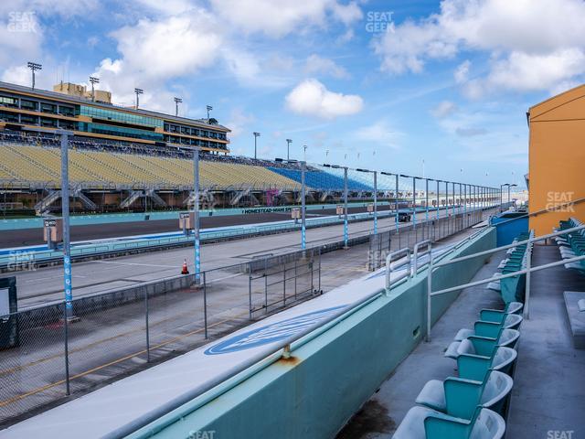 Seating view for Homestead-Miami Speedway Section Pit Road Cabana 7