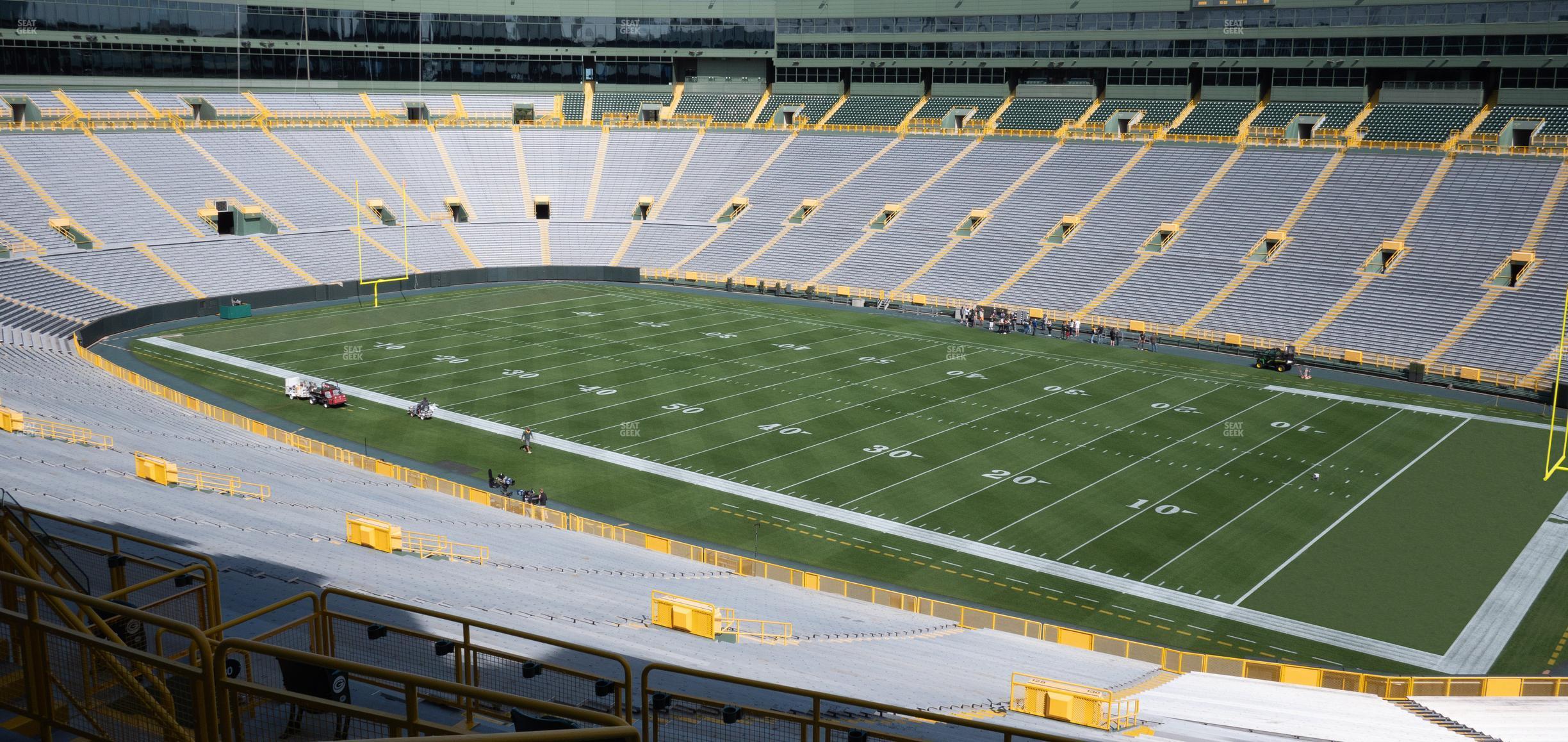 Seating view for Lambeau Field Section 332