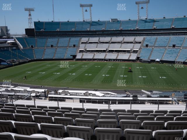 Seating view for EverBank Stadium Section Gallagher Club 235