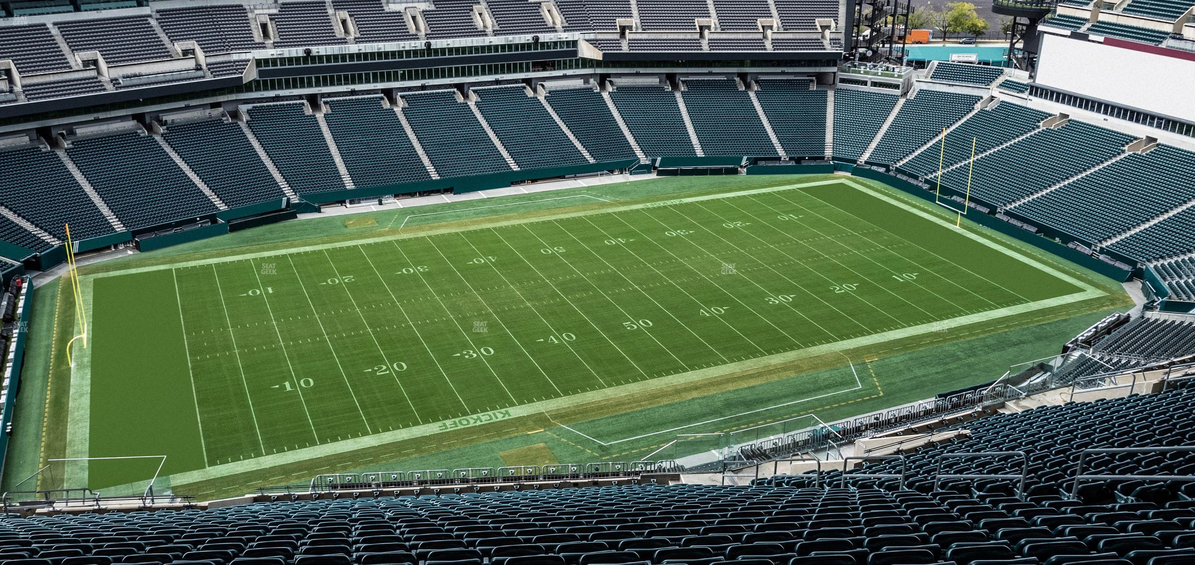 Seating view for Lincoln Financial Field Section 222