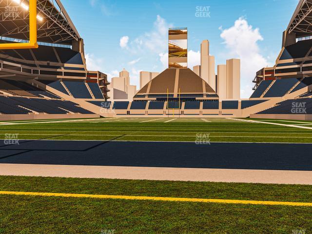 Seating view for Lumen Field Section Field 121