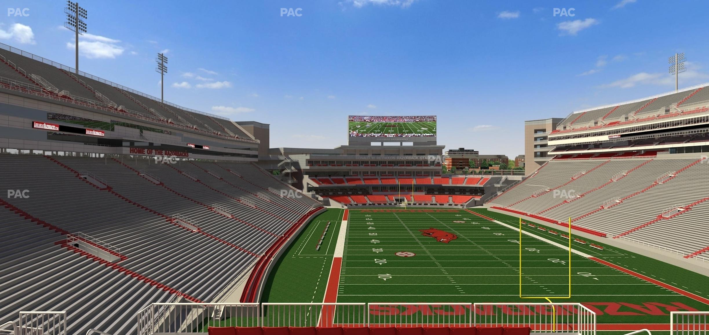 Seating view for Razorback Stadium Section 234