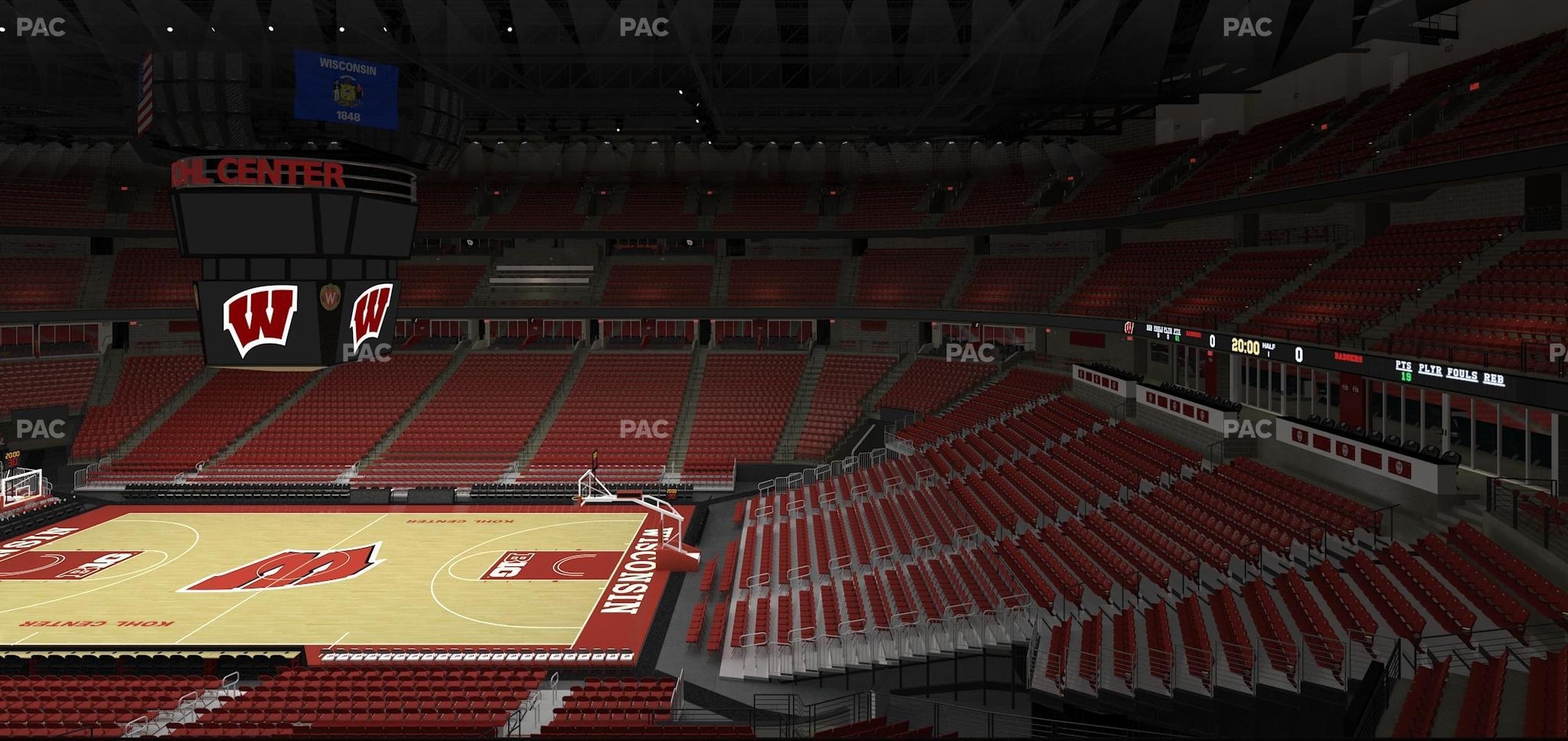 Seating view for Kohl Center Section 220