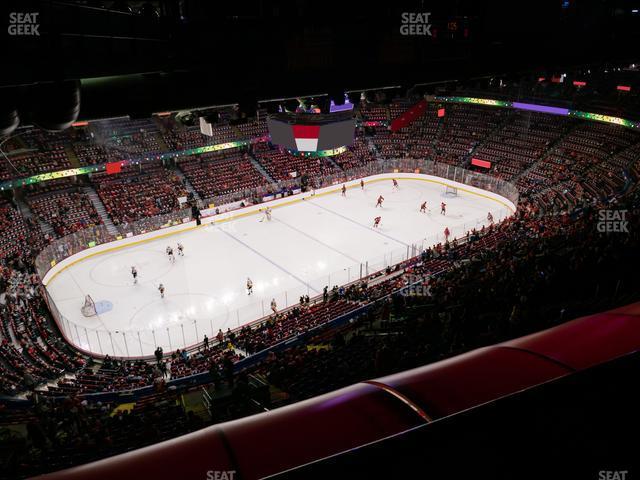 Seating view for Scotiabank Saddledome Section Press Level 9