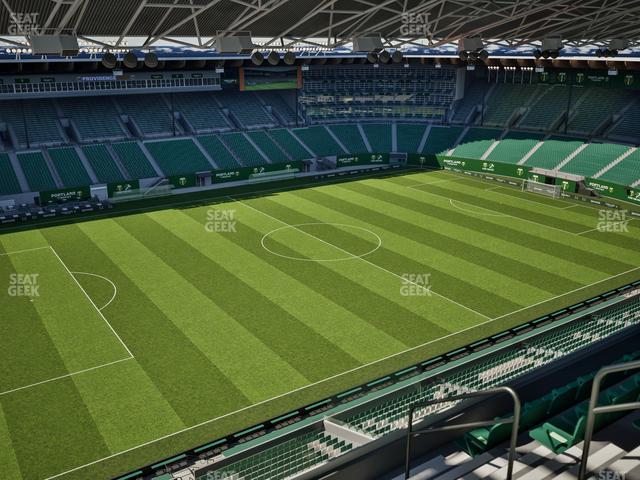 Seating view for Providence Park Section East Vista 1