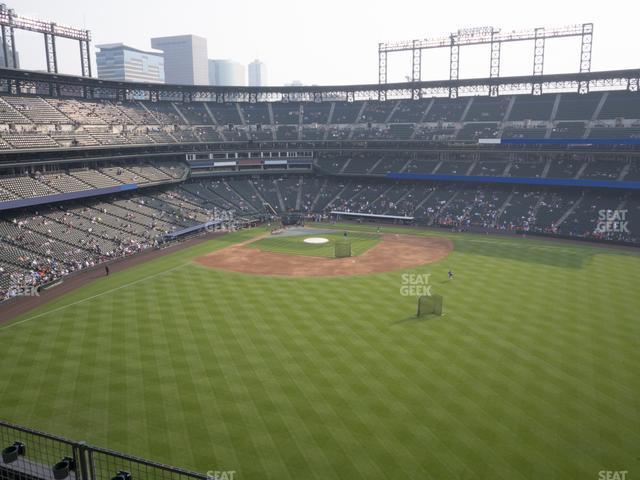 Seating view for Coors Field Section Lower 303