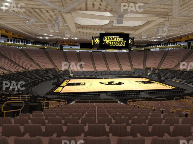 Seating view for Carver-Hawkeye Arena Section Aa