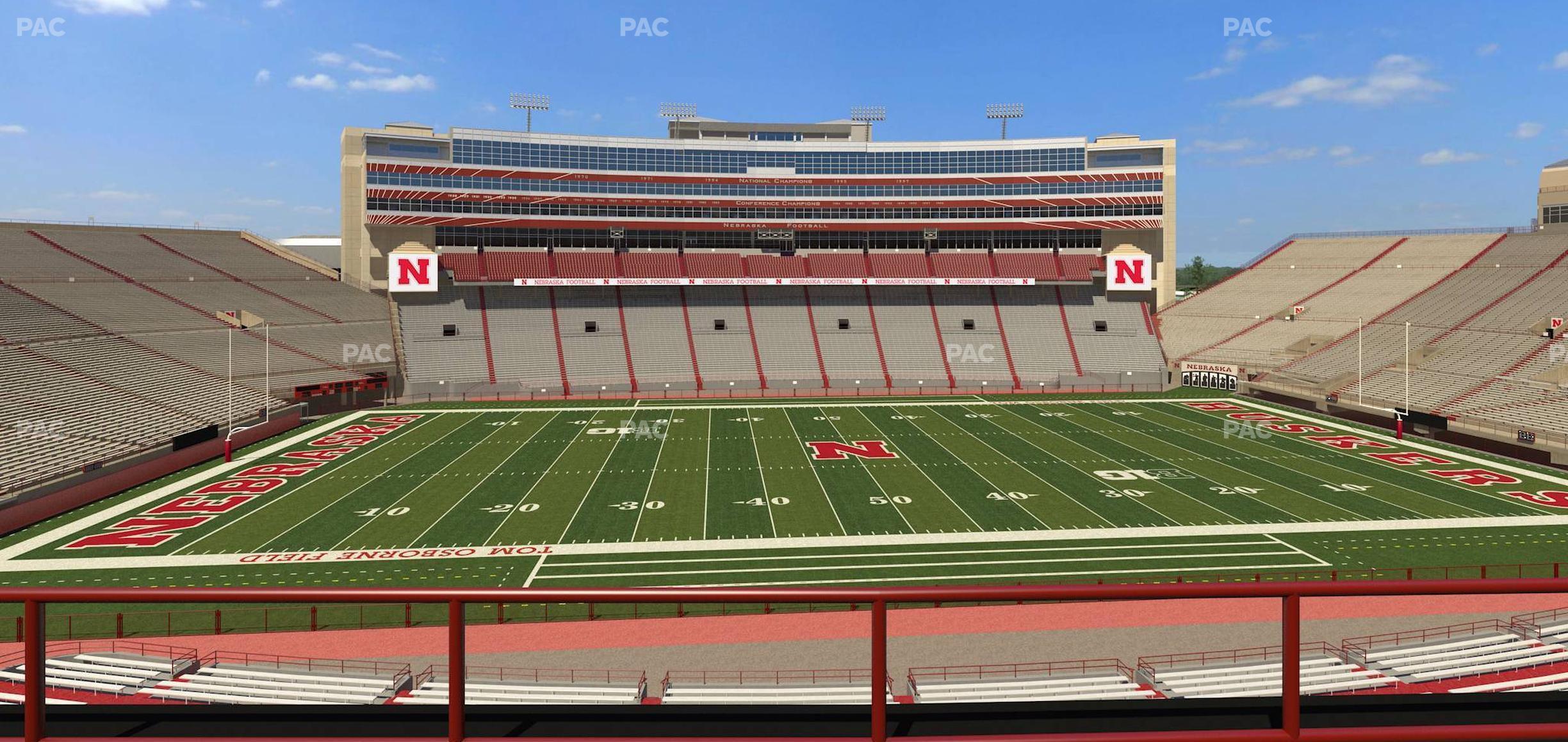 Seating view for Memorial Stadium Nebraska Section 207