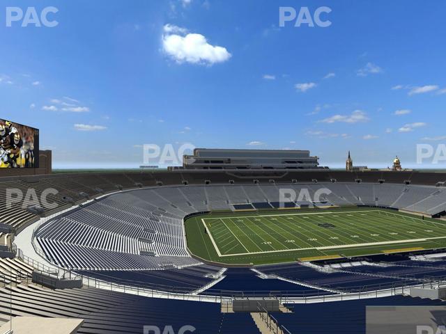 Seating view for Notre Dame Stadium Section Corbett Loge 717