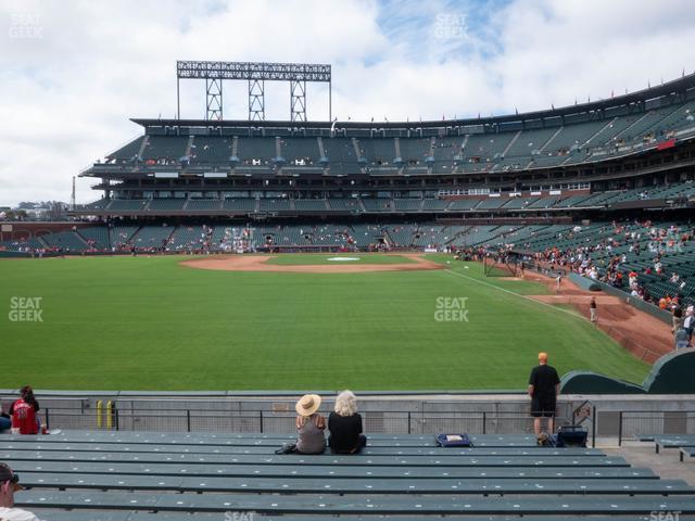 Seating view for Oracle Park Section Premium Bleachers 137