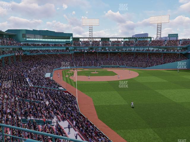 Seating view for Fenway Park Section Right Field Roof Deck Table 214