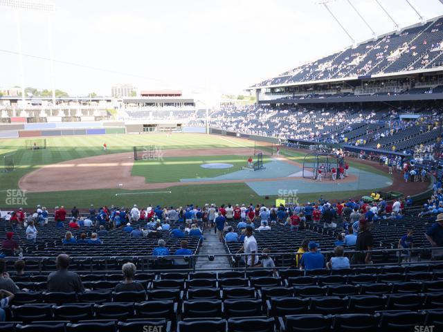 Seating view for Kauffman Stadium Section 221