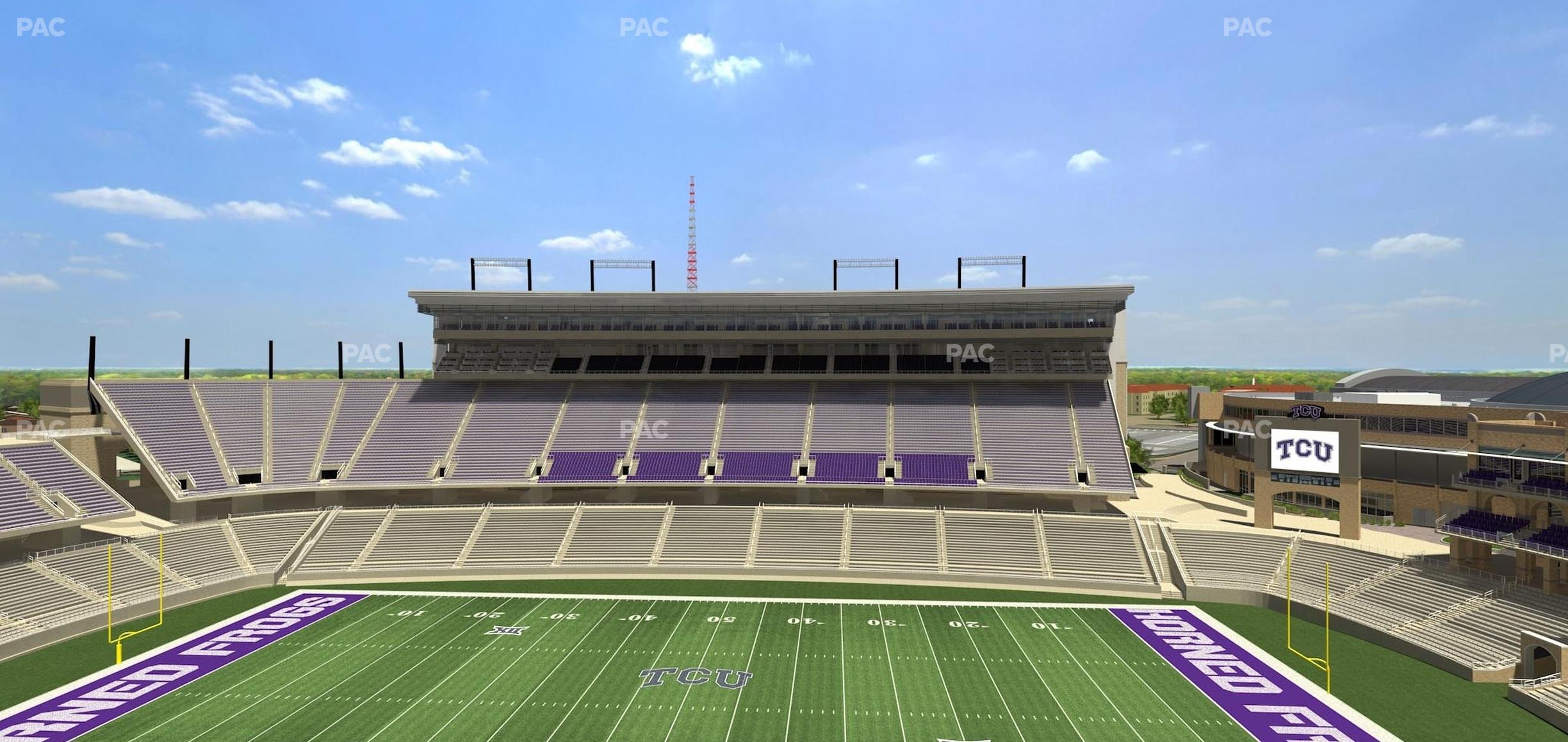 Seating view for Amon G. Carter Stadium Section 305