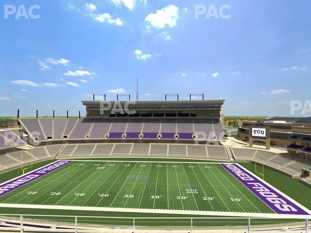 Seating view for Amon G. Carter Stadium Section 305