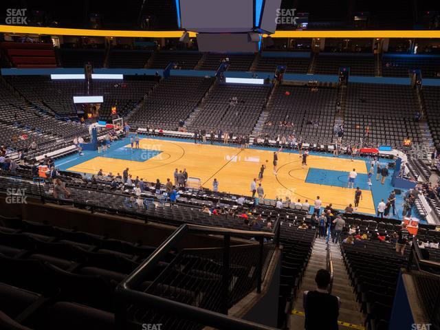 Seating view for Paycom Center Section 222