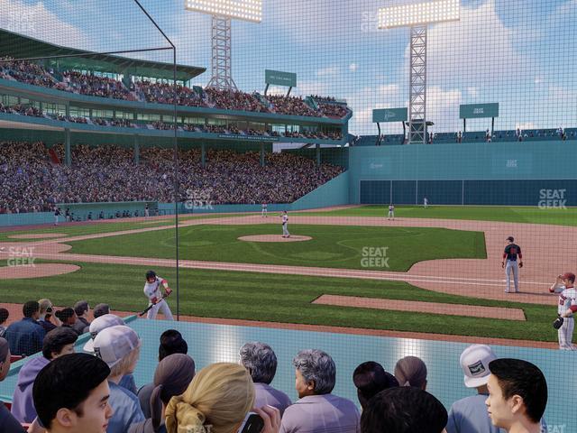 Seating view for Fenway Park Section Field Box 26