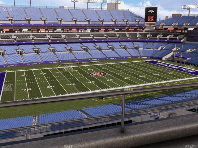 Seating view for M&T Bank Stadium Section Suite 444