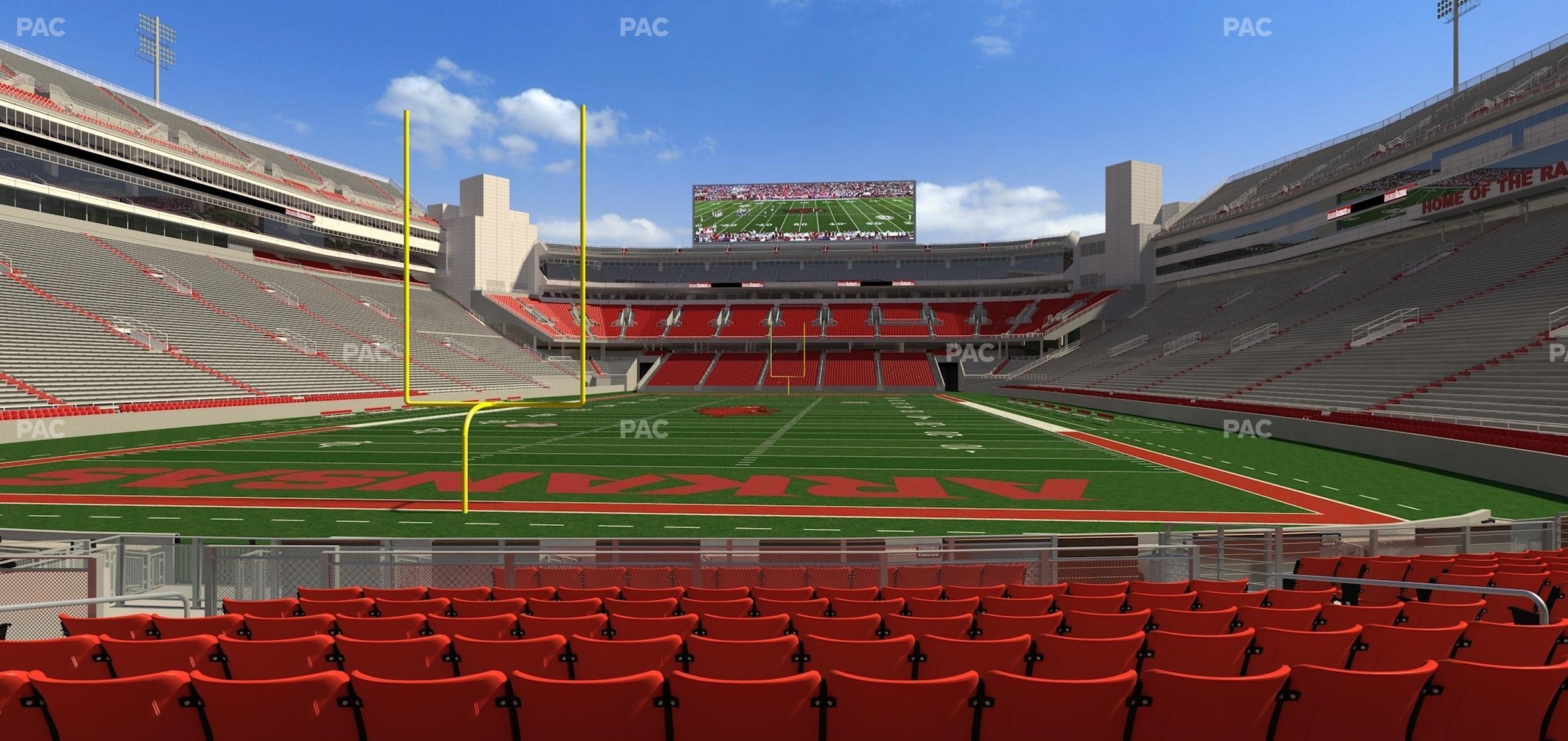 Seating view for Razorback Stadium Section F 4