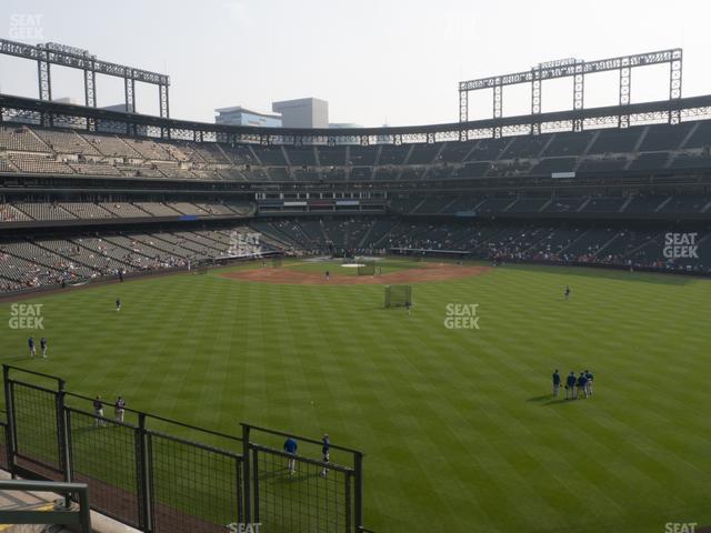 Seating view for Coors Field Section 201