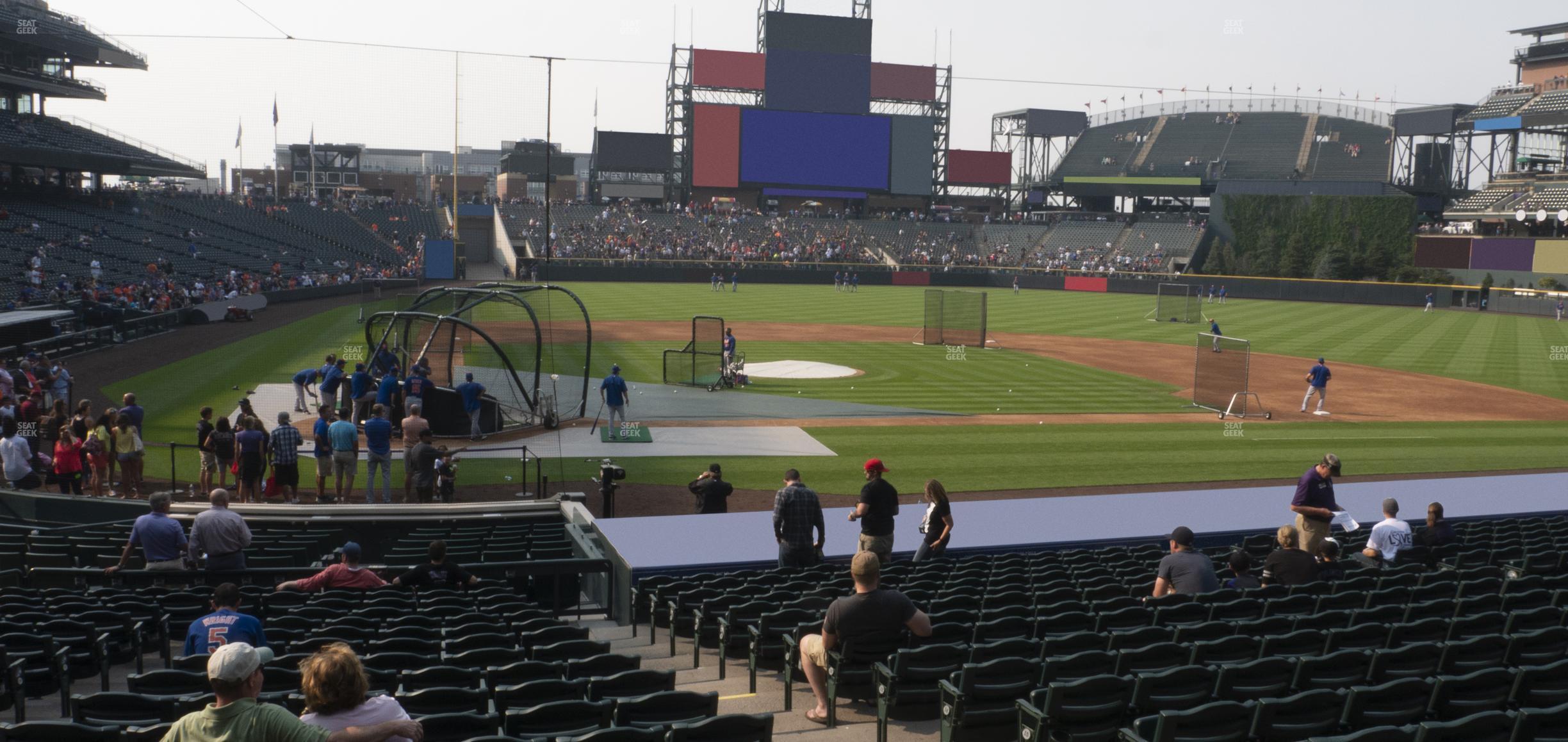 Seating view for Coors Field Section 126