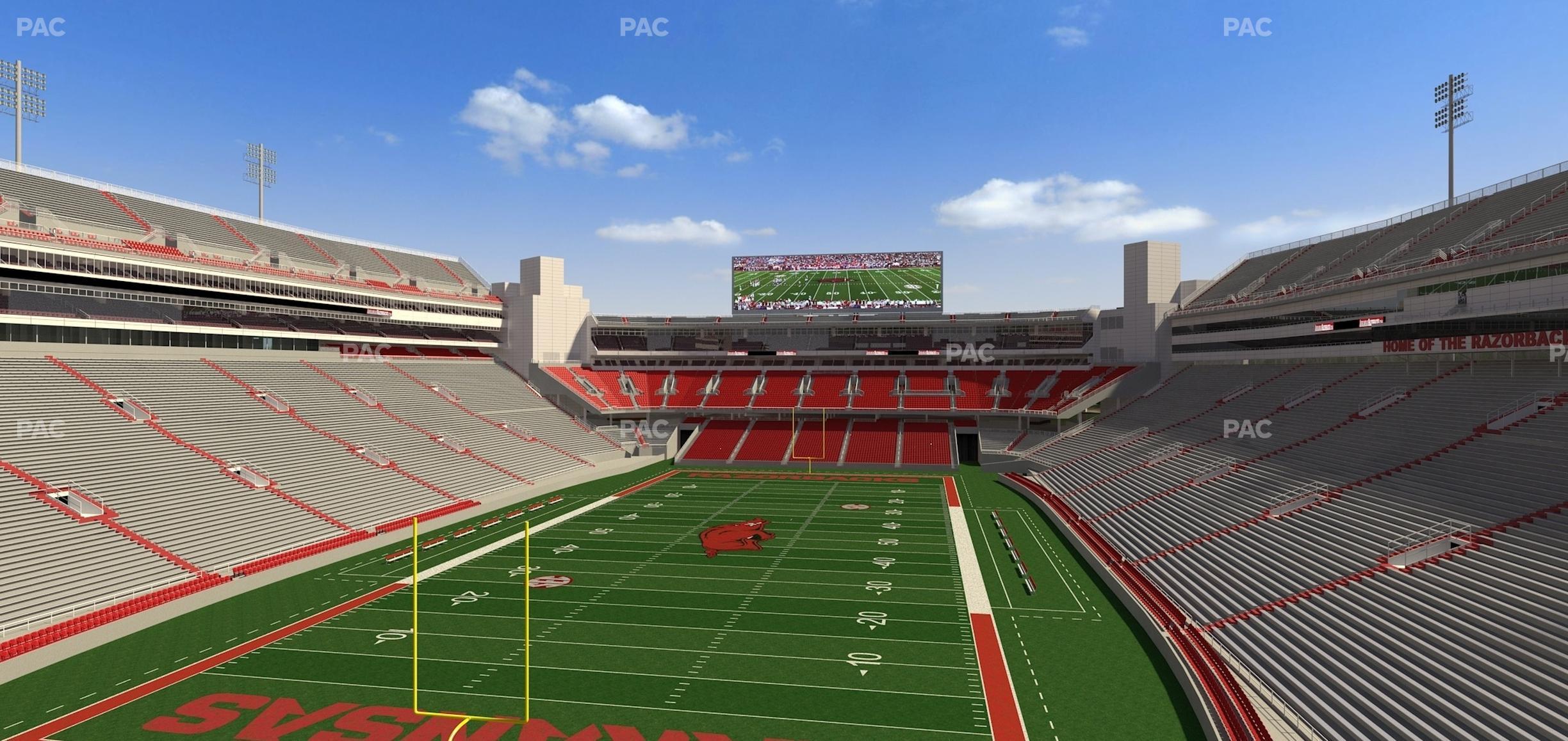 Seating view for Razorback Stadium Section Suite 23