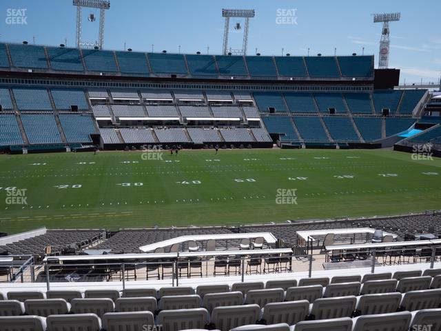 Seating view for EverBank Stadium Section Gallagher Club 111