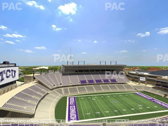 Seating view for Amon G. Carter Stadium Section 410