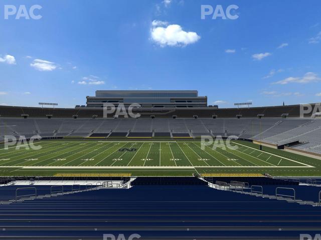 Seating view for Notre Dame Stadium Section 9