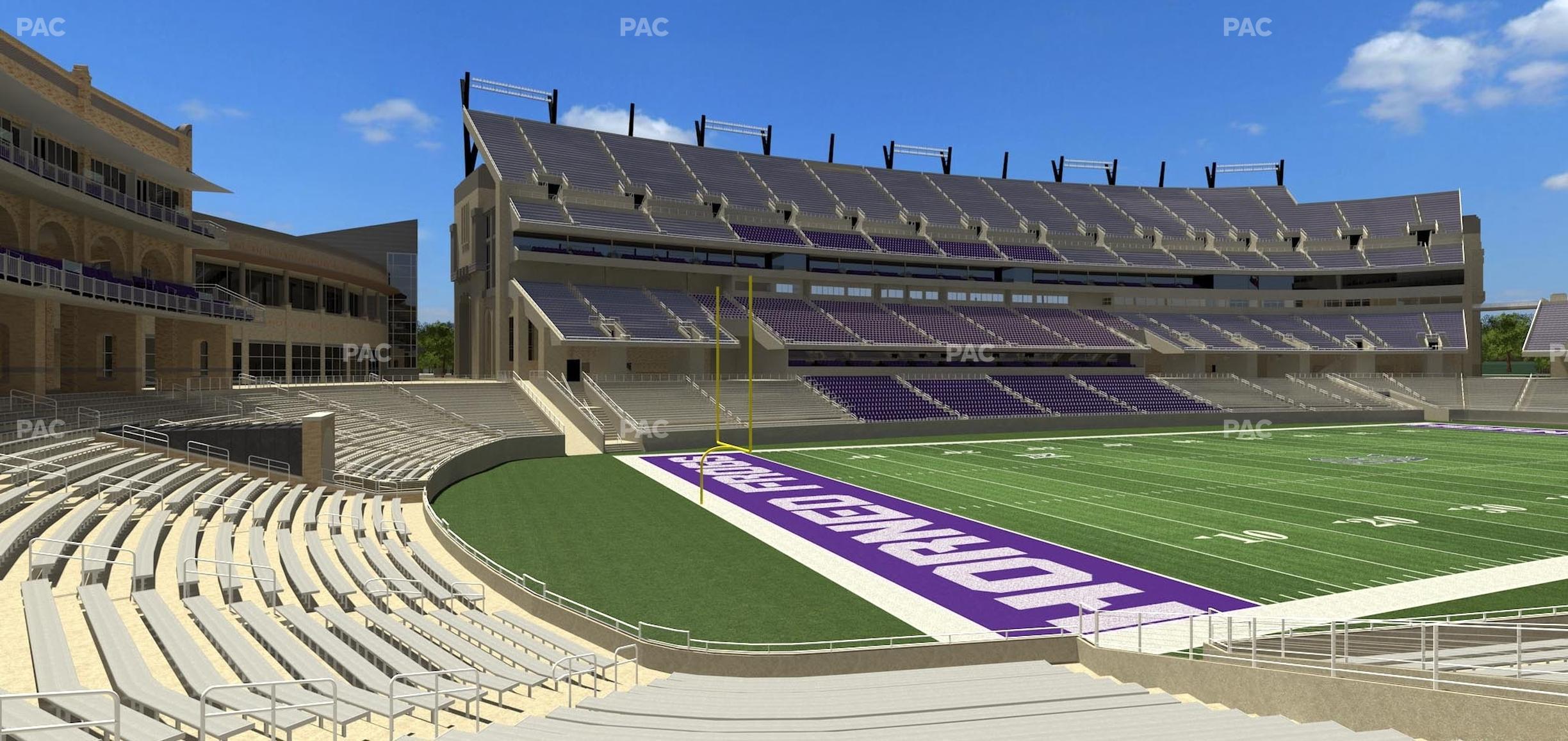 Seating view for Amon G. Carter Stadium Section 129