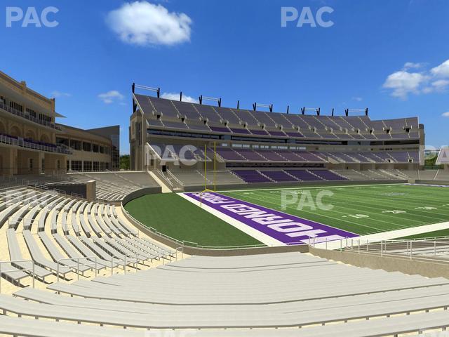 Seating view for Amon G. Carter Stadium Section 129