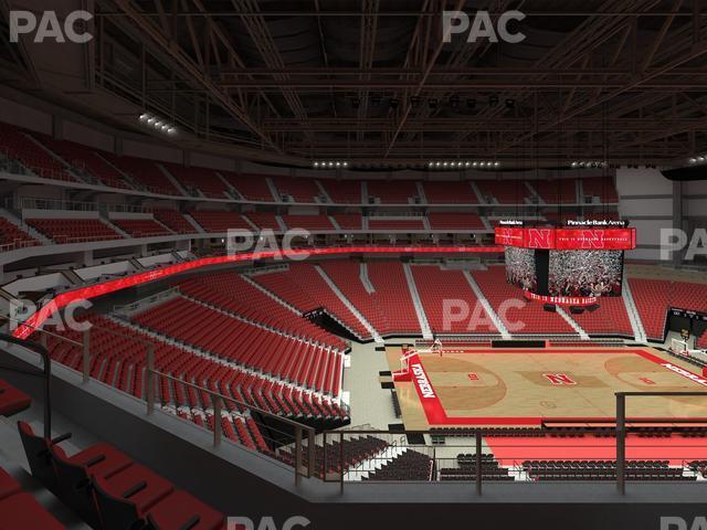 Seating view for Pinnacle Bank Arena Section 206