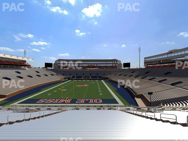 Seating view for Vaught Hemingway Stadium Section Student N 5