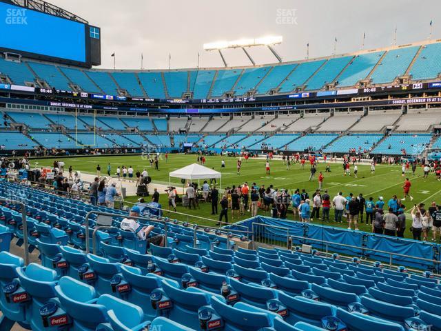 Seating view for Bank of America Stadium Section 128