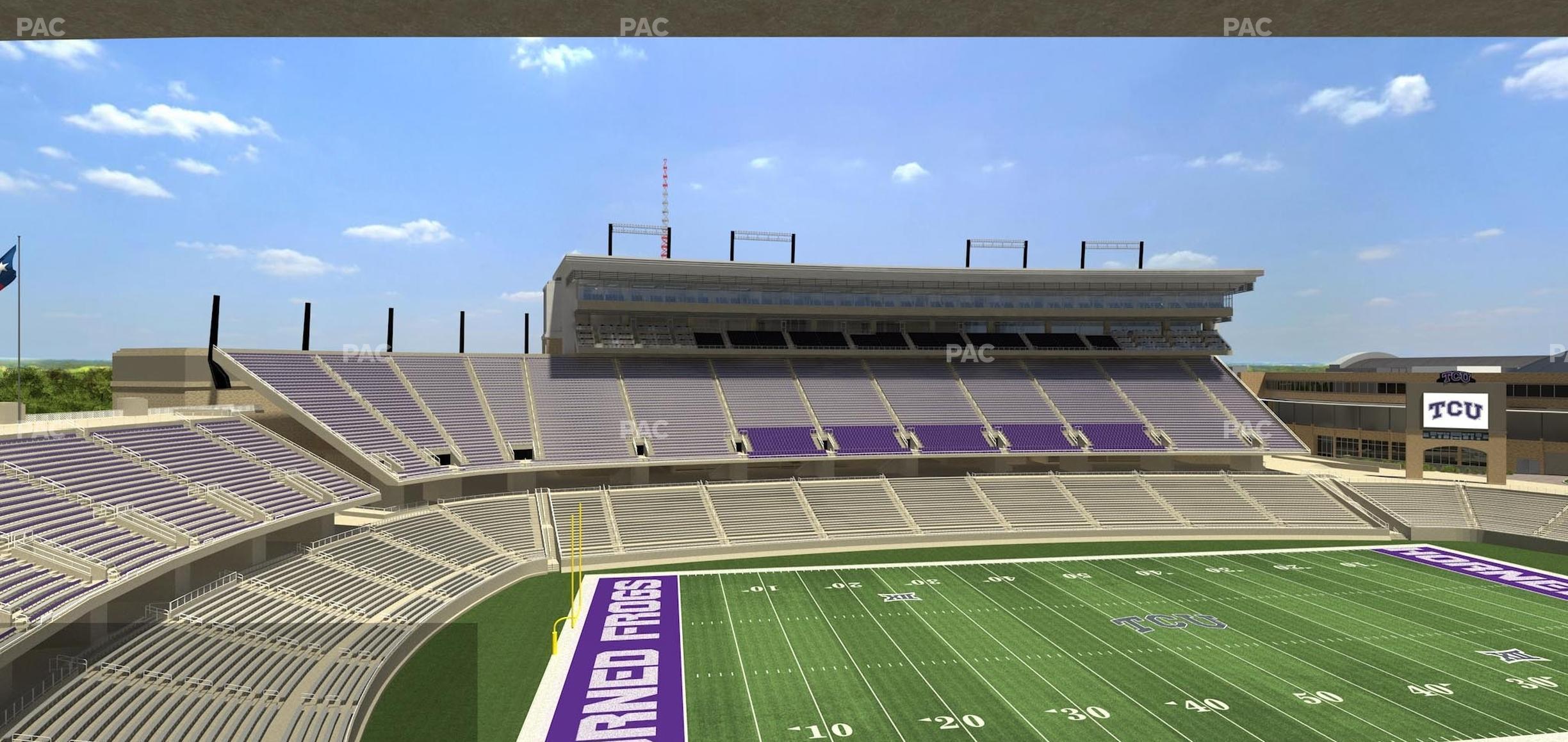 Seating view for Amon G. Carter Stadium Section Champions Suite 16